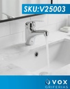 Griferia Monocomando Vox 035mm Acero Inox Cromado Vanitory Cromoda Cromado