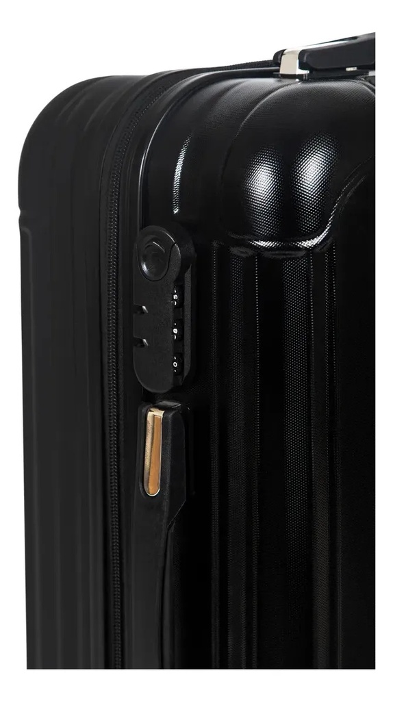 Valija Carry On 20 Cabina Viaje Aeropostale Rigida Ruedas12 Negro Rayas