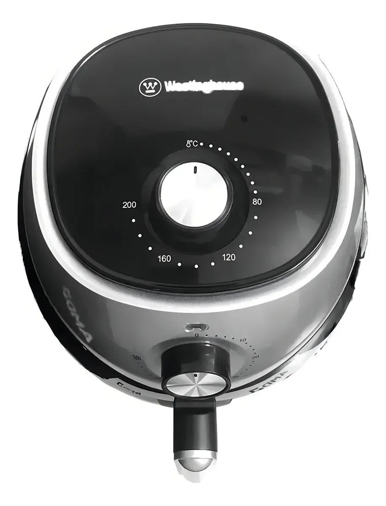 Freidora De Aire 3.5l Westinghouse Wkaf405 Sin Aceite 1400w Antidesllizante Control De Temperatura Color Negro