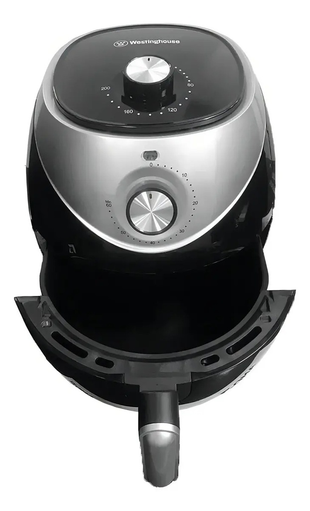 Freidora De Aire 3.5l Westinghouse Wkaf405 Sin Aceite 1400w Antidesllizante Control De Temperatura Color Negro