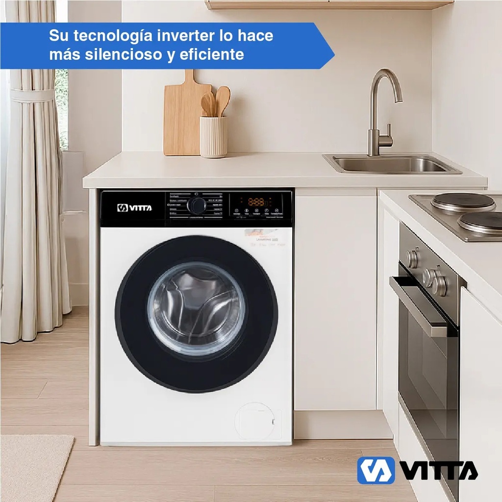 Lavarropas Vitta Inverter 6kg Blanco 1200 Rpm Vit-wmcfsl Blanco