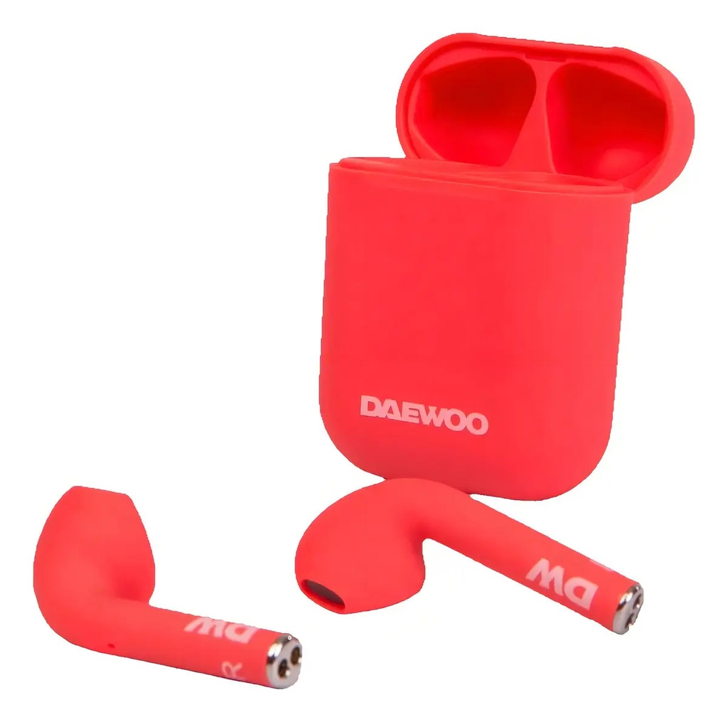 Auricular Inalámbrico Bluetooth 5.0 Tws Daewoo Prix Red Colo Rojo