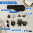 Cortadora De Pelo Y Barba Vitta Beauty Usb 5 En 1 Cbcl604 Negro