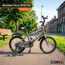 Bicicleta Infantil Corvo Rodado 16 Rueditas Acero Gris 16