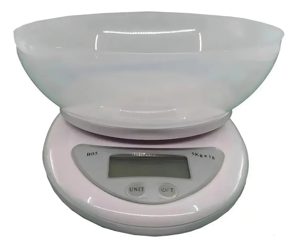 Balanza De Cocina Digital Kanji Home 5kg B05 Con Recipiente Capacidad Máxima 5 Kg Blanco