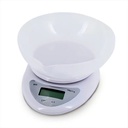 Balanza De Cocina Digital Kanji Home 5kg B05 Con Recipiente Capacidad Máxima 5 Kg Blanco