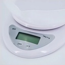 Balanza De Cocina Digital Kanji Home 5kg B05 Con Recipiente Capacidad Máxima 5 Kg Blanco