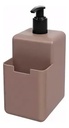 Kit Combo Cocina Escurridor Organizador Jabonera Tacho Gris.