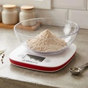Balanza De Cocina Marca Ultracomb Modelo Bl-6002 Capacidad Máxima 3 Kg Color Blanco/rojo