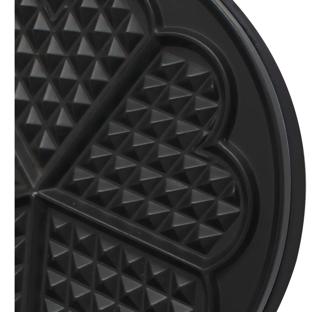 Wafflera Ultracomb Wm-2900 850w Antiadherente Termostato Automático Superficie Fría Al Tacto Negro