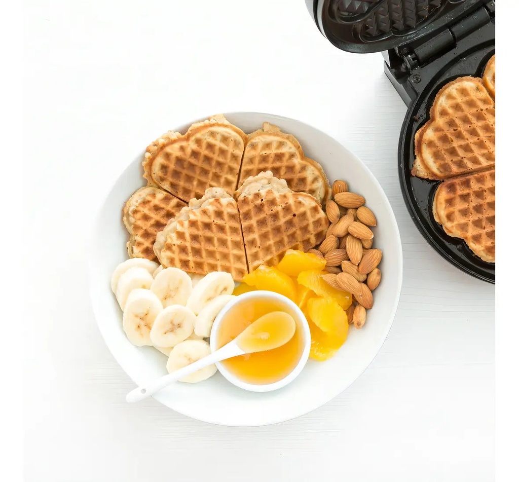 Wafflera Ultracomb Wm-2900 850w Antiadherente Termostato Automático Superficie Fría Al Tacto Negro