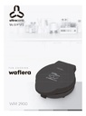 Wafflera Ultracomb Wm-2900 850w Antiadherente Termostato Automático Superficie Fría Al Tacto Negro