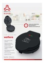 Wafflera Ultracomb Wm-2900 850w Antiadherente Termostato Automático Superficie Fría Al Tacto Negro