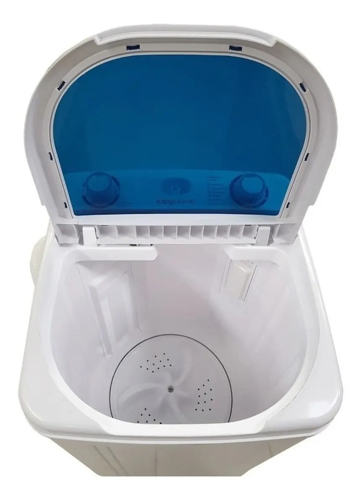Lavarropas Semi Automático Carga Enjuague 6 Kg Kanji Xpb60. Blanco