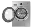 Lavarropas Automático Carga Frontal 7 Kg - Inverter White. Plateado