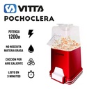Pochoclera Vitta Pcm-pm1200s-02 Aire Caliente Roja 1.2 Kw