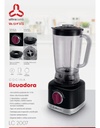 Licuadora Ultracomb Lc-2007 1.5 L 650w Jarra Plástico Color Negro