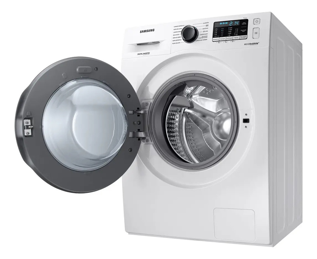 Lavarropas Automático Inverter Samsung Carga Frontal 9.5kg 1400rpm Blanco Ww95aa046bwubg