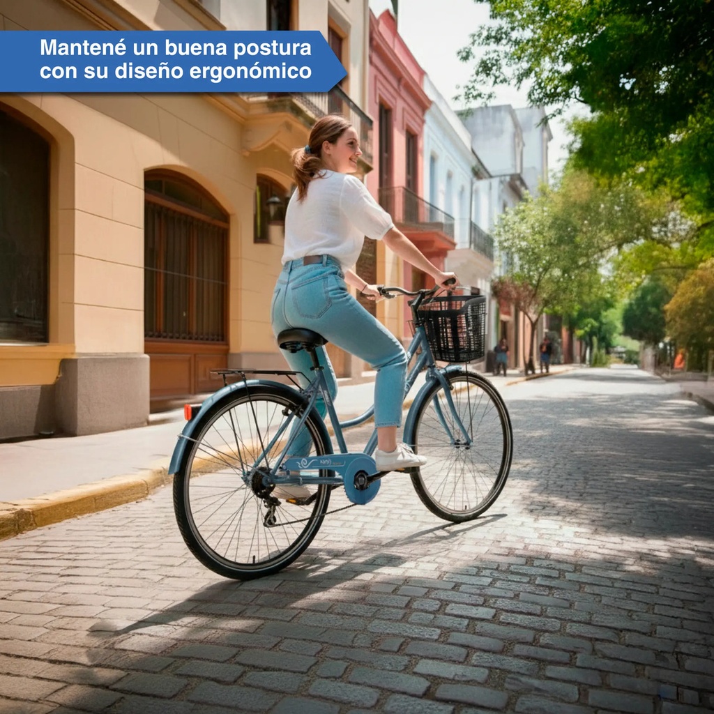 Bicicleta Kanji On Whells Paseo 27" Turquesa KJW-27ACECAN-T