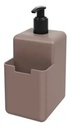 Kit Combo Cocina Escurridor Organizador Jabonera Tacho -gris