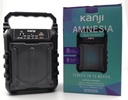 Parlante Bluetooth Portátil Radio Fm Usb Y Sd Kanji Amnesia  Negro