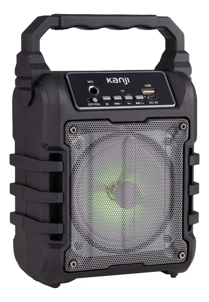 Parlante Bluetooth Portátil Radio Fm Usb Y Sd Kanji Amnesia  Negro