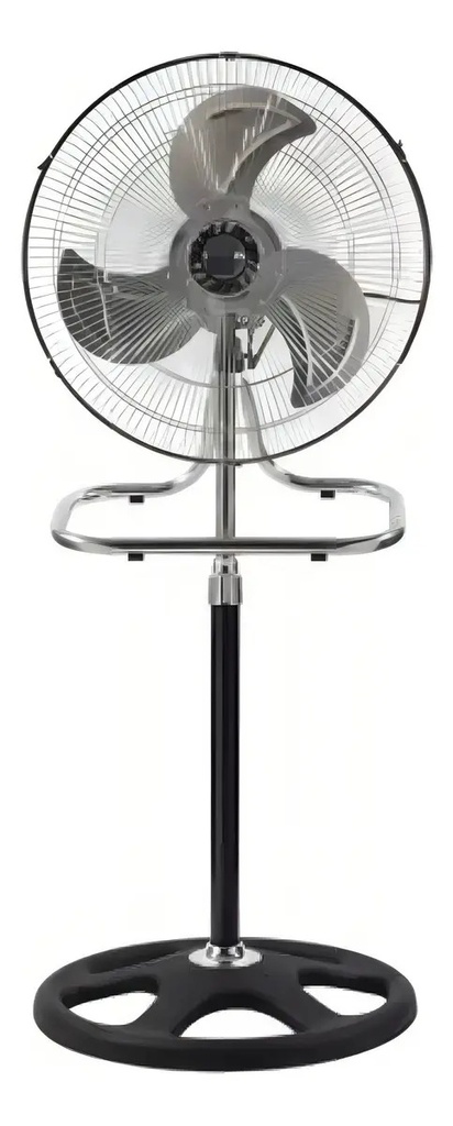 Ventilador Kanji Kjh-1811 18  De Diámetro 1.7m 3 En 1 Con 3 Palas De Metal 90w 45.72 Cm Negro Gris