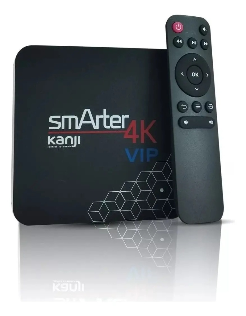 Tv Box Kanji Smarter 4k Vip 4gb 32gb Usb - Hdmi Pro Negro Estándar