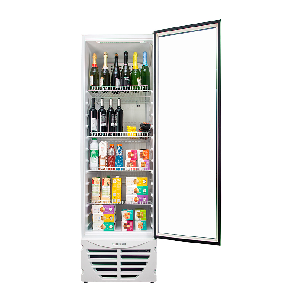 Exhibidora Vertical Telefunken 370lts - Led Interna.