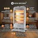Calefactor KEN BROWN 3 Velas 1200 Watts (KB-2001)