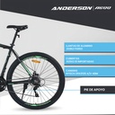 Bicicleta Anderson Aluminio A600 R29" X 18" Negro/Azul