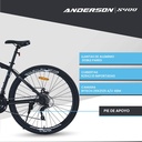 Bicicleta Anderson Acero S400 R29" X 18" Negro/Rosa