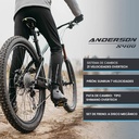 Bicicleta Anderson Acero S400 R29" X 18" Negro/Rosa