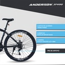 Bicicleta Anderson Acero S400 R29" X 20" Negro/Rojo