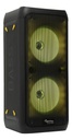 Parlante Harrison Kanji Tantor Micrófono Control Luces Led Negro