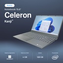 Notebook Kanji 15.6 Intel Celeron N4020 128gb Emmc 4gb Ram
