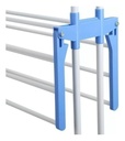 Tender Ropa Vertical Plegable Alas Reforzado 3 Niveles Color Blanco Más Que Sillas Blanco Azul