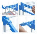 Tender Ropa Vertical Plegable Alas Reforzado 3 Niveles Color Blanco Más Que Sillas Blanco Azul