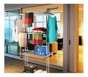 Tender Ropa Vertical Plegable Alas Reforzado 3 Niveles Color Blanco Más Que Sillas Blanco Azul