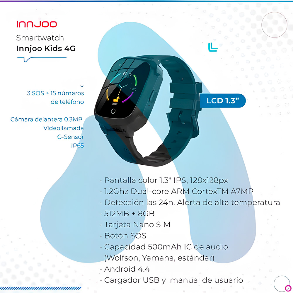Smartwatch Innjoo Kids 4g Ip67 - Black.