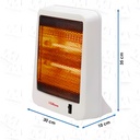 Calefactor Infrarrojo Liliana Compact Hot 1000w Blanco