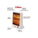 Calefactor Infrarrojo Liliana Compact Hot 1000w Blanco