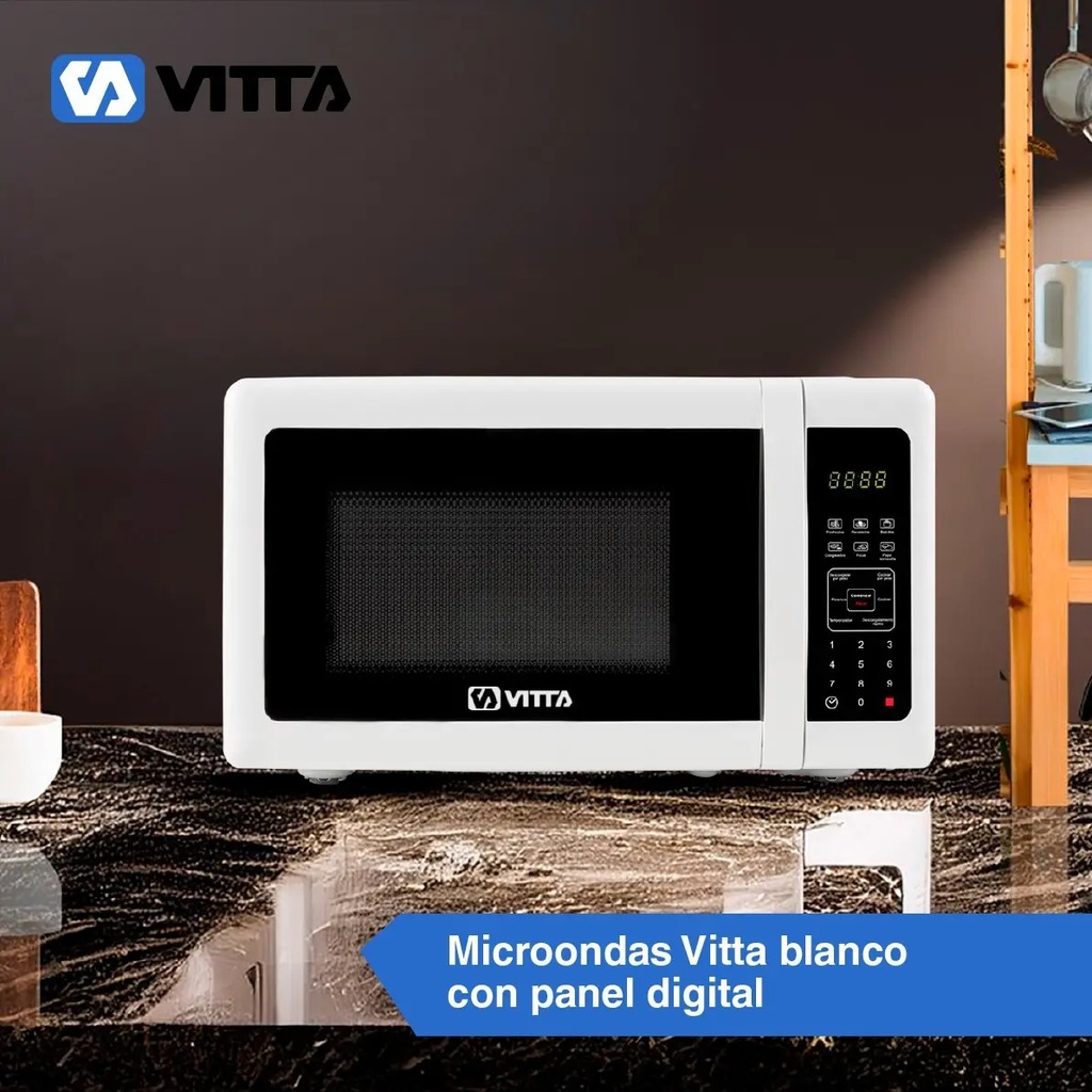 Microondas Vitta Digital 23l Vit-mw2xlx001 1000w Blanco