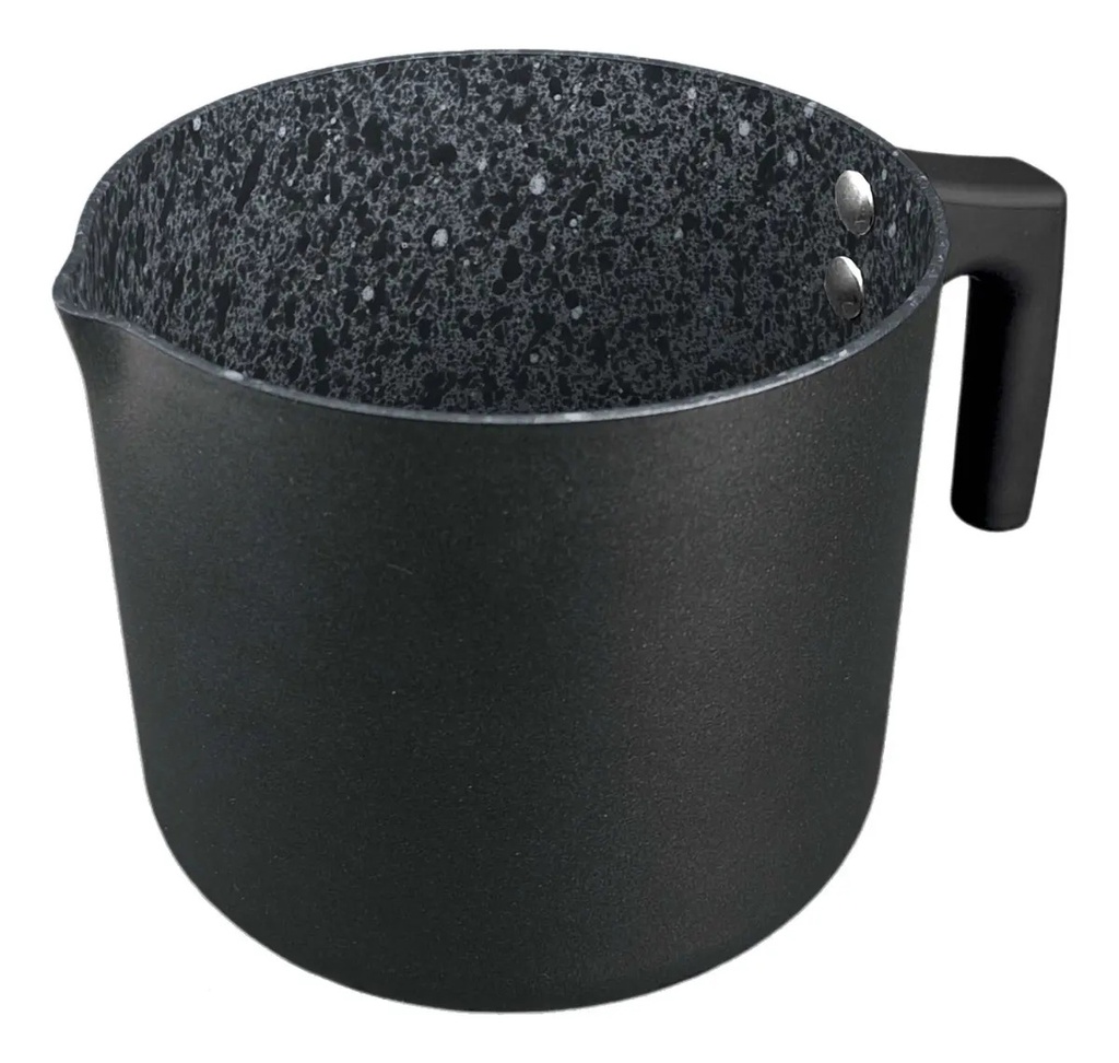 Juego De Ollas Hudson Granito Negro 15 Piezas Utencillos