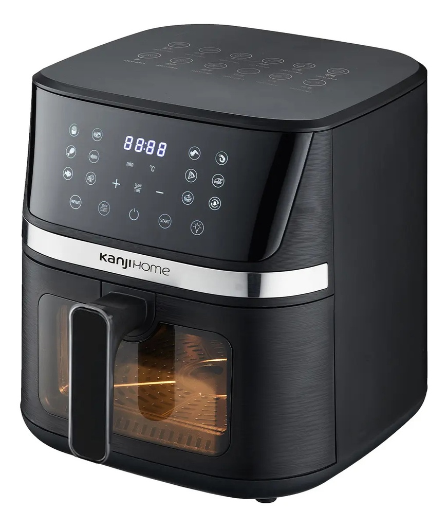 Freidora De Aire Kanji 8 Litros Kjh-1700dc 1700w Negro