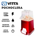 Pochoclera Vitta Pcm-pm1200s-02 Aire Caliente Roja 1.2 Kw