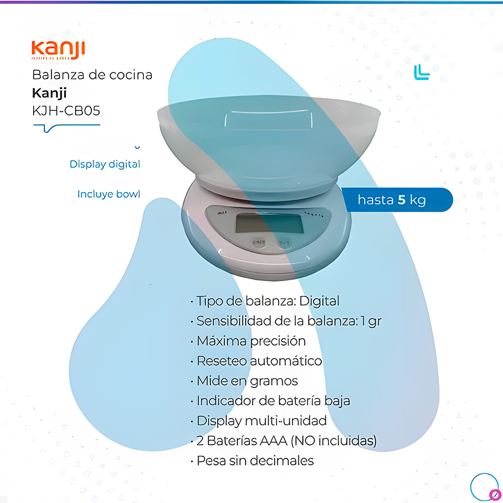 Balanza De Cocina Digital Kanji B05 Hasta 5kg