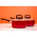Batería Cocina Olla Cacerola Teflón Safira 7p Mta Ct