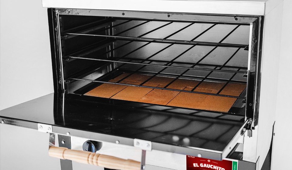 Horno Pizzero 12 Moldes Gauchito Acero Inox Sol Real