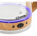 Pava Eléctrica Vitta Corte Mate Vidrio Simil Madera 2l 1500w